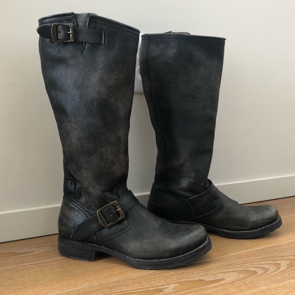 🔥FLASH SALE🔥Frye Veronica Tall Slouch Biker Boot size 7B